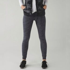 Lululemon Wunder Under Pant III Diamond Jacquard Space Dye Black Slate
